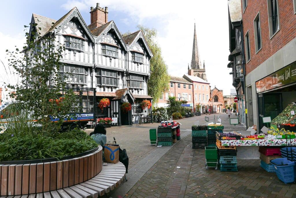 Hereford city centre street scene for Hereford Taxis